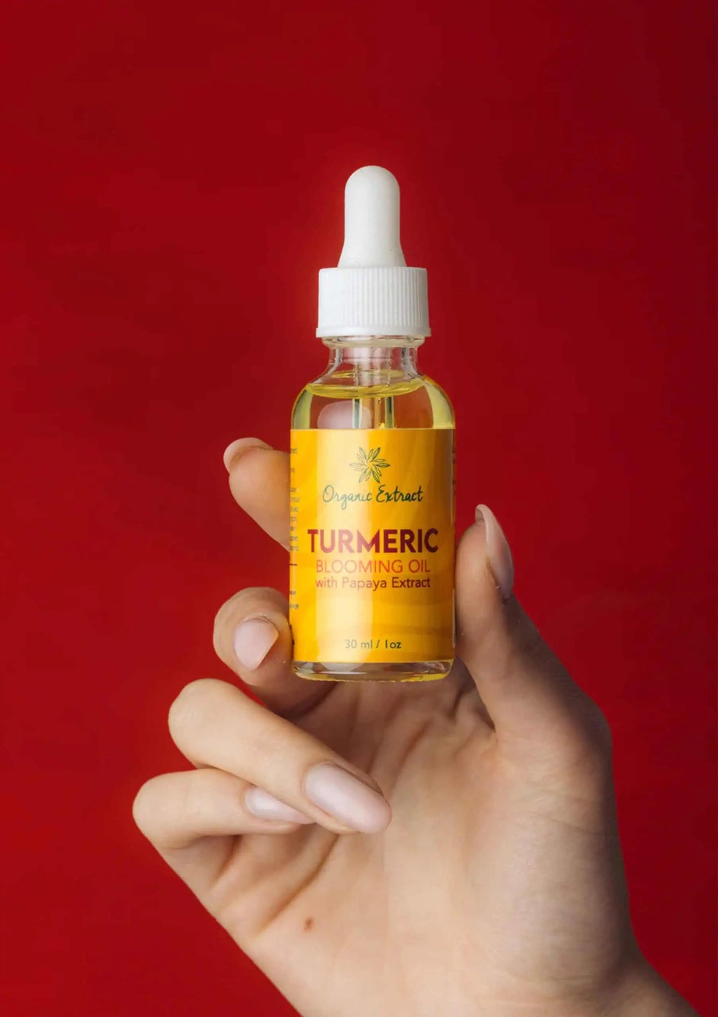 Organic Extract Turmeric Blooming Oil with Papaya Extract 30ml