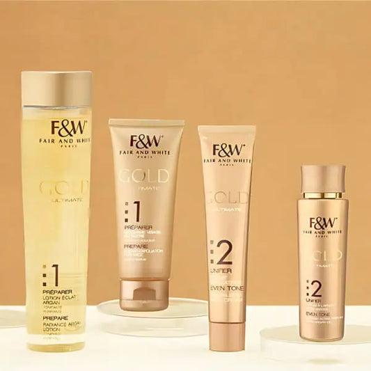 F&W Face Radiance Routine Gold – 4 Steps to a Glowing Complexion