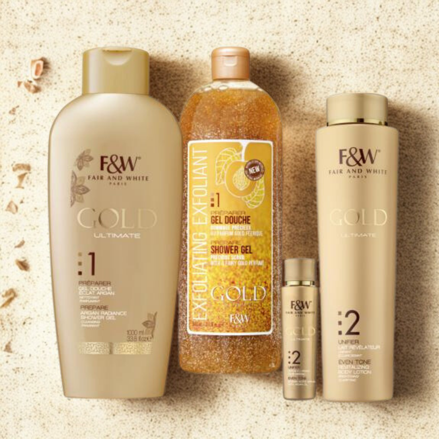F&W GOLD Body Unifying Routine – Radiant Skin from Head to Toe