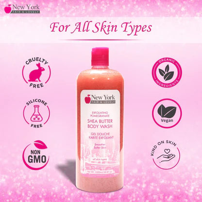 New York Fair & Lovely Lightening Pomegranate Shea Butter Body Wash