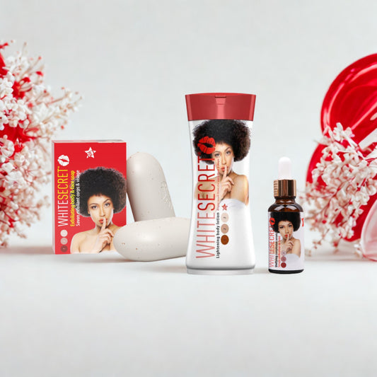 White Secret Gift Set Soap + Lotion + Serum