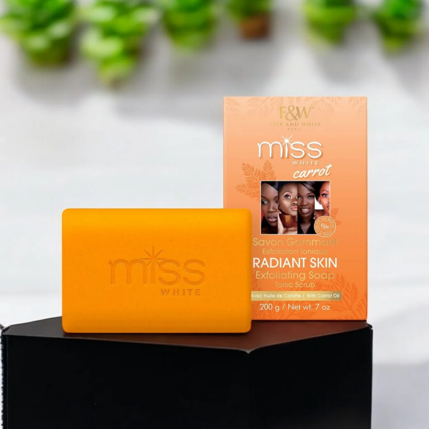 Fair and White MISS WHITE CARROT - Exfoliating Soap 200gm