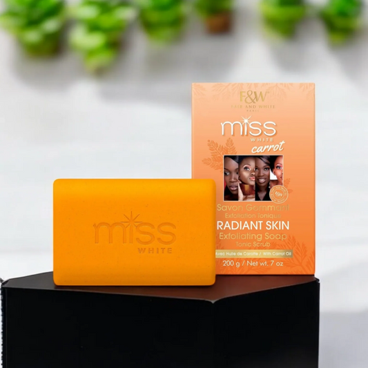 Fair and White MISS WHITE CARROT - Exfoliating Soap 200gm