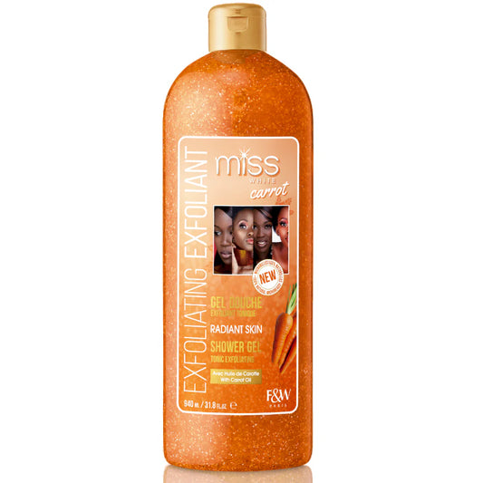 Fair & White Miss White Carrot Exfoliating Shower Gel 940ml