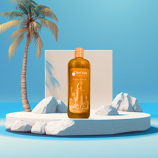 New York Bright & Lovely Exfoliating Shower Gel with Vitamin C + Hyaluronic Acid 1000ml