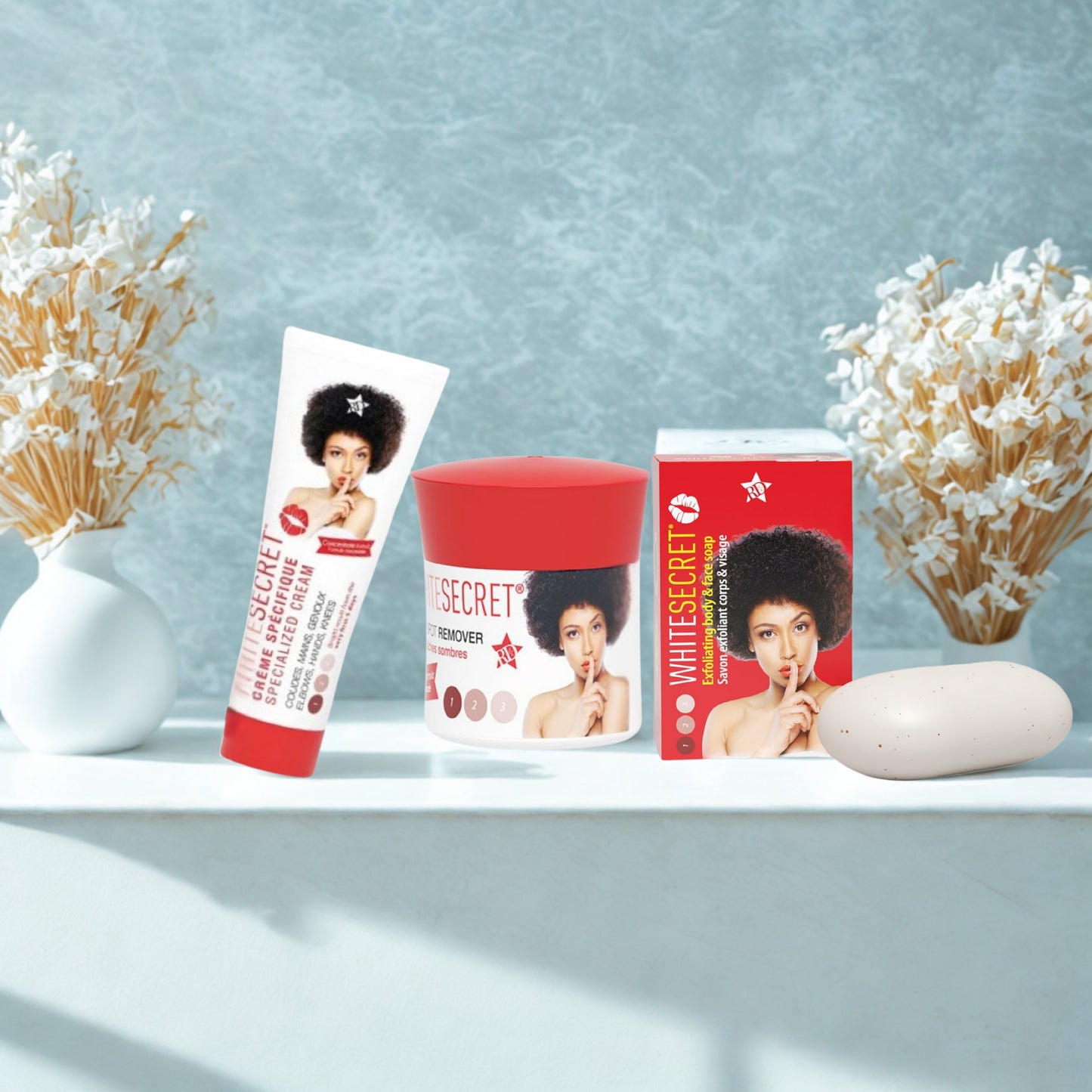 White Secret Gift Set Soap + Face cream + Dark Spot