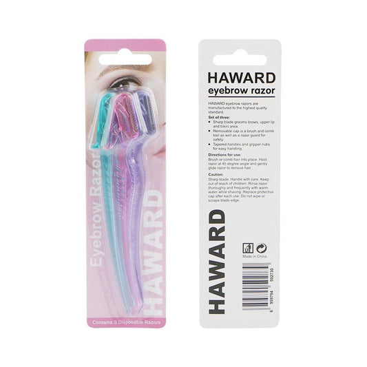 Haward Eyebrow Razor – 3 Pieces