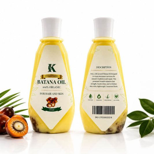 KAJ 100% Organic Cold-Pressed Batana Oil For Hair And Skin - 200ml