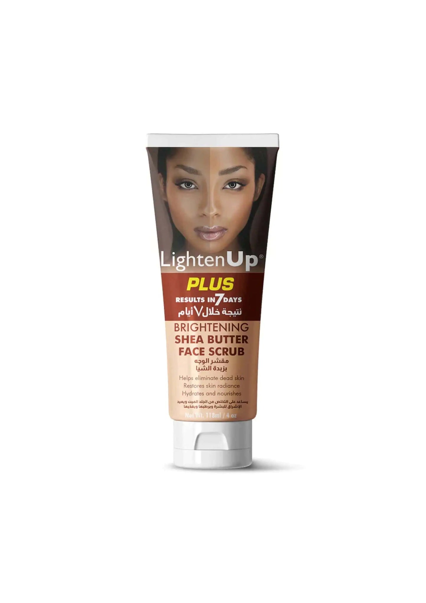 Lighten Up Plus Brightening Shea Butter Face Scrub 118m