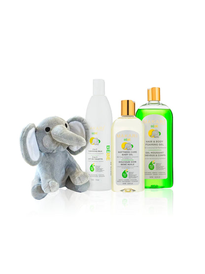 Makari Bebe Oil Milk and Foaming Gel Set